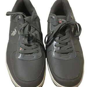 👟 U.S. Polo Assn Gray Lace-Up Sneakers 🖤 Men’s Size 12 Casual Athletic Shoes ✨